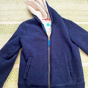 Boden boys zip up hoodie size 11-12 years. Super soft super warm.